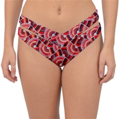 Digital Waves Double Strap Halter Bikini Bottom