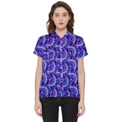 Digital Waves Short Sleeve Pocket Shirt by Sparkle