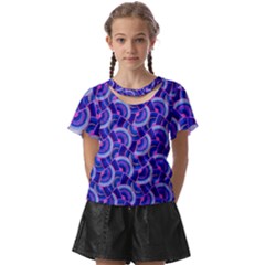 Digital Waves Kids  Front Cut Tee