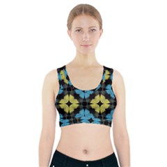 Digital Floral Sports Bra With Pocket by Sparkle