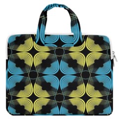 Digital Floral Macbook Pro Double Pocket Laptop Bag (large)