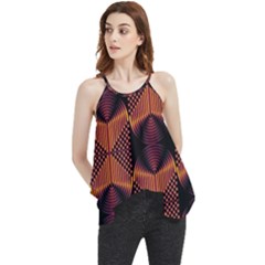 Digital Diamonds Flowy Camisole Tank Top by Sparkle