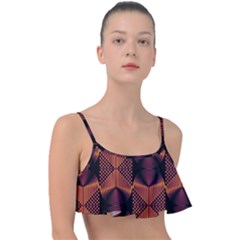 Digital Diamonds Frill Bikini Top by Sparkle