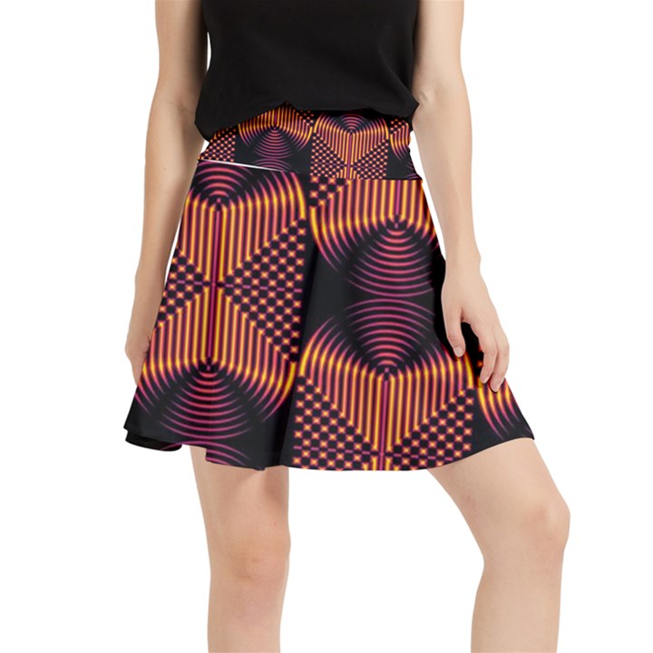 Digital diamonds Waistband Skirt