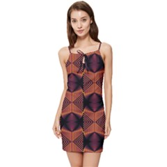 Digital Diamonds Summer Tie Front Dress