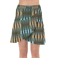 Digital Springs Wrap Front Skirt