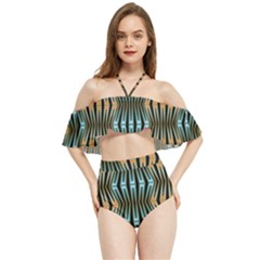 Digital Springs Halter Flowy Bikini Set 