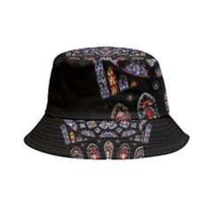 Chartres-cathedral-notre-dame-de-paris-amiens-cath-stained-glass Inside Out Bucket Hat by Sudhe