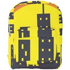 Skyline-city-building-sunset Full Print Backpack by Sudhe