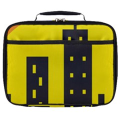 Skyline-city-building-sunset Full Print Lunch Bag by Sudhe