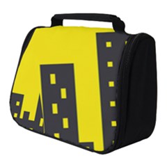 Skyline-city-building-sunset Full Print Travel Pouch (small) by Sudhe