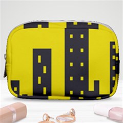 Skyline-city-building-sunset Make Up Pouch (small) by Sudhe