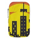 Skyline-city-building-sunset Waist Pouch (Small) View1