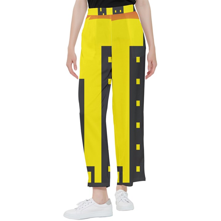 Skyline-city-building-sunset Women s Pants 