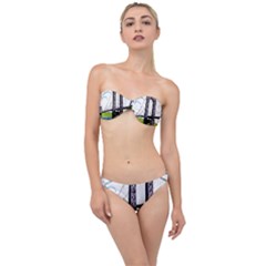 Bridge-vintage-clip-art-color Classic Bandeau Bikini Set by Sudhe