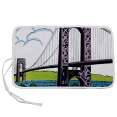 Bridge-vintage-clip-art-color Pen Storage Case (l) by Sudhe