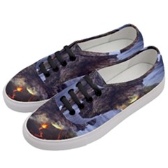 Landscape-volcano-eruption-lava Women s Classic Low Top Sneakers by Sudhe