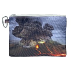 Landscape-volcano-eruption-lava Canvas Cosmetic Bag (xl) by Sudhe