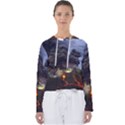 Landscape-volcano-eruption-lava Women s Slouchy Sweat View1