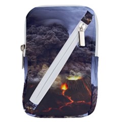 Landscape-volcano-eruption-lava Belt Pouch Bag (small) by Sudhe