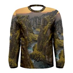 Landscape-cannon-river-mountain Men s Long Sleeve Tee