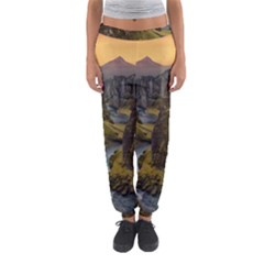 Landscape-cannon-river-mountain Women s Jogger Sweatpants