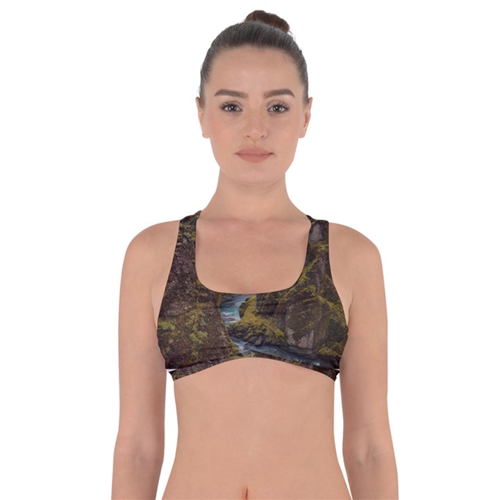 Landscape-cannon-river-mountain Got No Strings Sports Bra