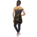 Landscape-cannon-river-mountain Cap Sleeve High Low Top View2