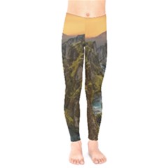 Landscape-cannon-river-mountain Kids  Leggings