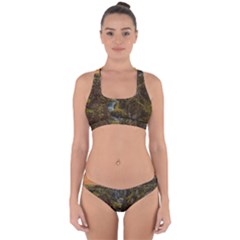 Landscape-cannon-river-mountain Cross Back Hipster Bikini Set