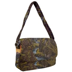 Landscape-cannon-river-mountain Courier Bag by Sudhe