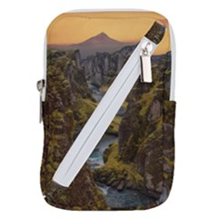 Landscape-cannon-river-mountain Belt Pouch Bag (small) by Sudhe