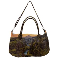 Landscape-cannon-river-mountain Removal Strap Handbag