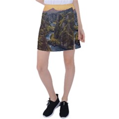 Landscape-cannon-river-mountain Tennis Skirt