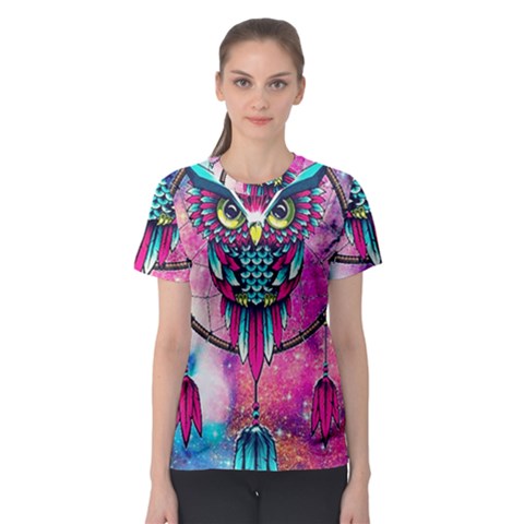 Owl Dreamcatcher Women s Sport Mesh Tee by Sudhe