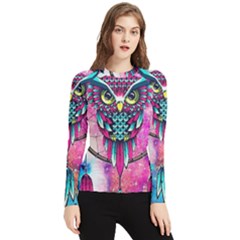 Owl Dreamcatcher Women s Long Sleeve Rash Guard by Sudhe