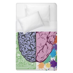 Brain-heart-balance-emotion Duvet Cover (single Size) by Sudhe