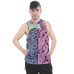 Brain-heart-balance-emotion Men s Sleeveless Hoodie by Sudhe