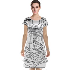 Egyptian-hieroglyphics-history-seb Cap Sleeve Nightdress by Sudhe