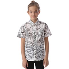 Egyptian-hieroglyphics-history-seb Kids  Short Sleeve Shirt