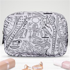 Egyptian-hieroglyphics-history-seb Make Up Pouch (small) by Sudhe