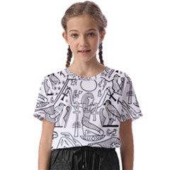 Egyptian-hieroglyphics-history-seb Kids  Basic Tee by Sudhe