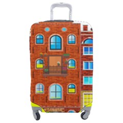 Town-buildings-old-brick-building Luggage Cover (medium)