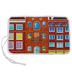 Town-buildings-old-brick-building Pen Storage Case (s) by Sudhe