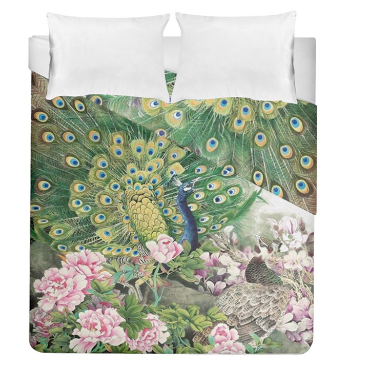 Peafowl Peacock Feather-beautiful Duvet Cover Double Side (Queen Size)