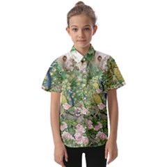 Peafowl Peacock Feather-beautiful Kids  Short Sleeve Shirt