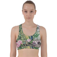 Peafowl Peacock Feather-beautiful Back Weave Sports Bra by Sudhe