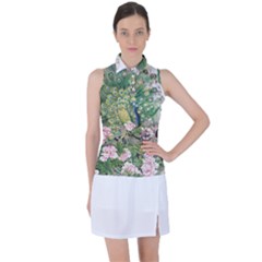 Peafowl Peacock Feather-beautiful Women s Sleeveless Polo Tee by Sudhe