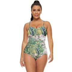 Peafowl Peacock Feather-beautiful Retro Full Coverage Swimsuit by Sudhe