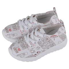 London-paris-drawing-vector-london-comics Kids  Lightweight Sports Shoes by Sudhe